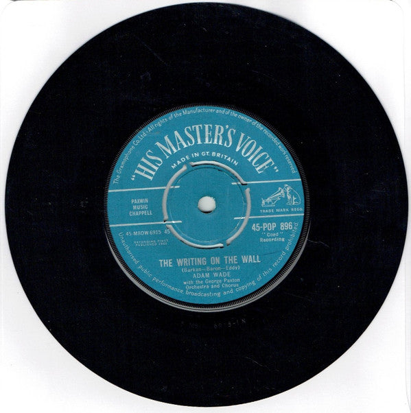 Adam Wade (2) With George Paxton And His Orchestra And Chorus : Point Of No Return / The Writing On The Wall (7", Single)