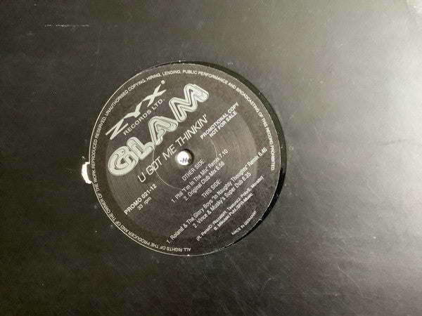 Glam : U Got Me Thinkin' (12", Promo)