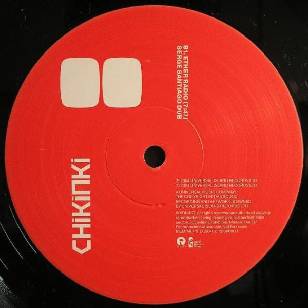 Chikinki : Ether Radio (12", Promo)