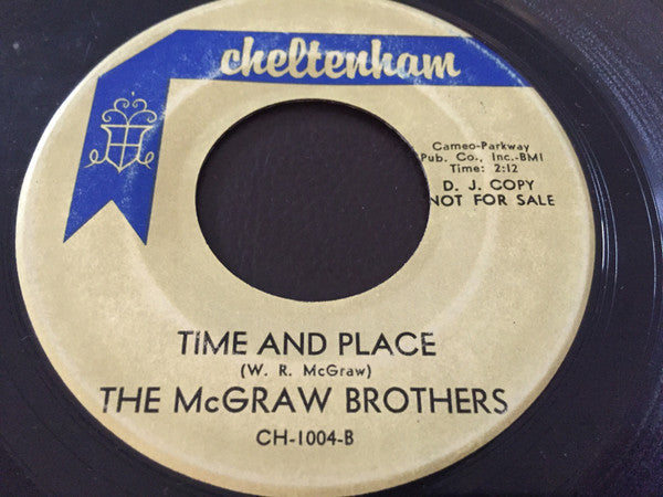 The Mcgraw Brothers : Chantilly Lace / Time & Place (7")