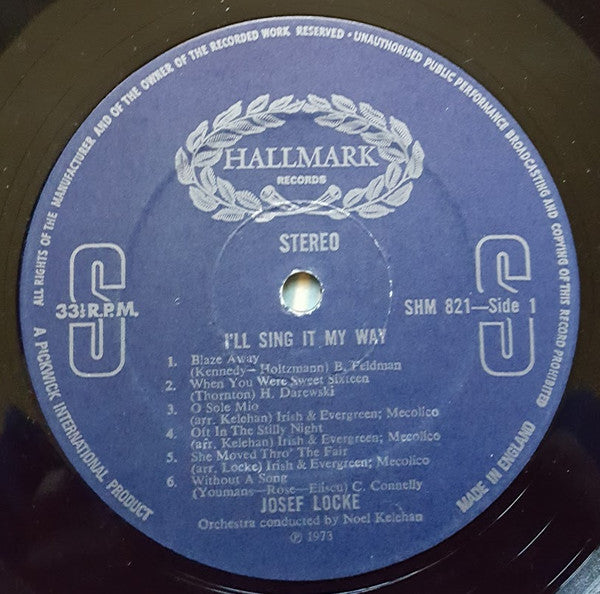Josef Locke : I'll Sing It My Way (LP)