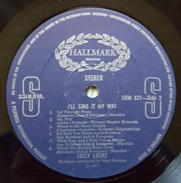 Josef Locke : I'll Sing It My Way (LP)