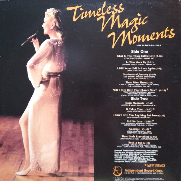 Celia Lipton : Timeless Magic Moments - Love To The U.S.A. Volume 1 (LP)