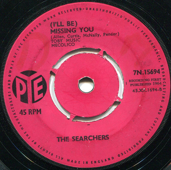 The Searchers : When You Walk In The Room (7", Pus)