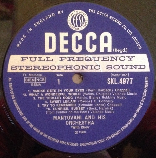 Mantovani : Memories (LP)