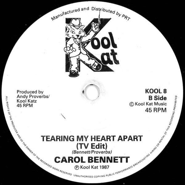 Carol Bennett : Tearing My Heart Apart (7")