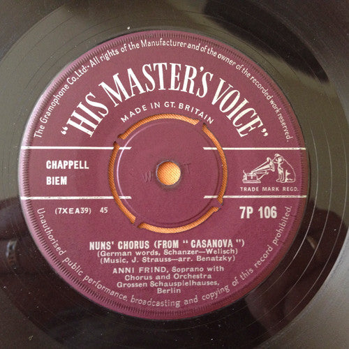 Anni Frind : Spanish Romance (7")