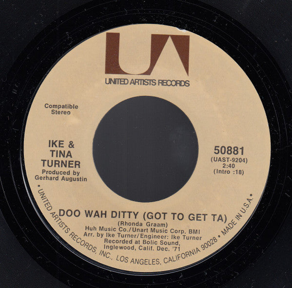 Ike & Tina Turner : Up In Heah (7", Single, Styrene, Ter)