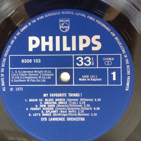 Syd Lawrence And His Orchestra : My Favourite Things (LP)