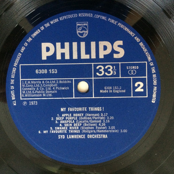 Syd Lawrence And His Orchestra : My Favourite Things (LP)