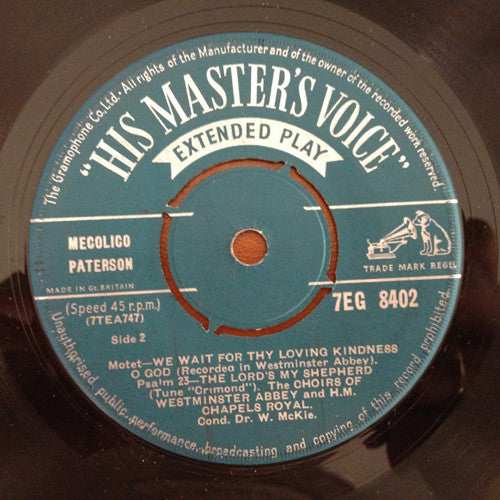 The Choir Of Westminster Abbey And Children Of H.M. Chapels Royal : Praise My Soul The King Of Heaven (7", EP)