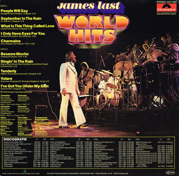 James Last : World Hits (LP, Album)