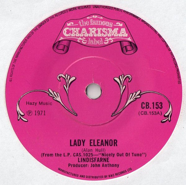 Lindisfarne : Lady Eleanor (7", Single)