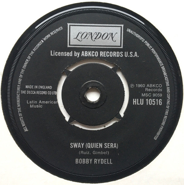 Bobby Rydell : Sway  (7", RE)