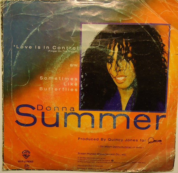 Donna Summer : Love Is In Control (Finger On The Trigger) (7", Single)