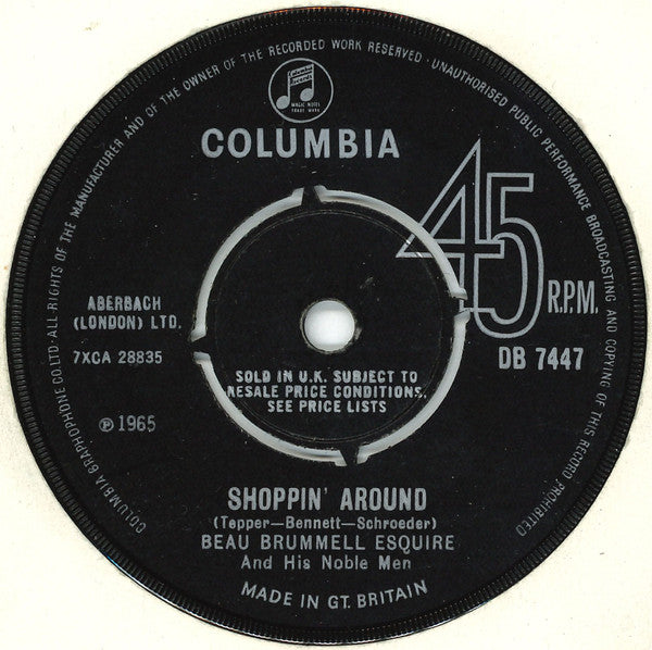 Beau Brummell Esquire And His Exclusive Noble-Men Orchestra : I Know, Know, Know (7", Single)