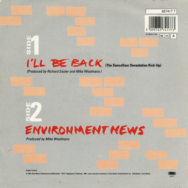 Arnee And The Terminaters : I'll Be Back (7", Single)