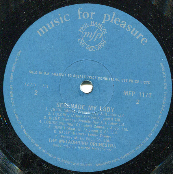 The Melachrino Orchestra : Serenade My Lady (LP, Mono)