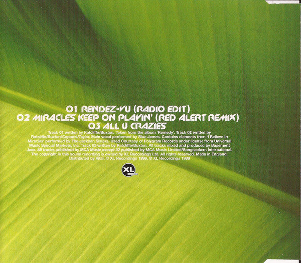 Basement Jaxx : Rendez-Vu (CD, Single)