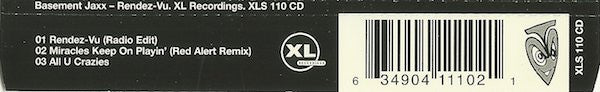 Basement Jaxx : Rendez-Vu (CD, Single)