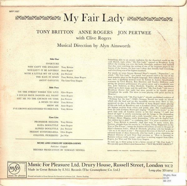 Various : My Fair Lady (LP, Bro)