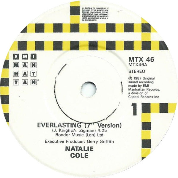Natalie Cole : Everlasting (7", Single)