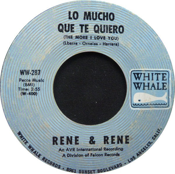 Rene & Rene : Lo Mucho Que Te Quiero (The More I Love You) / Mornin' (7", Single, Styrene, Mon)