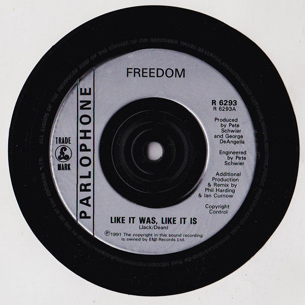 Freedom (19) : Like It Was Like It Is (7", Single)