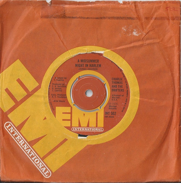 Charlie Thomas And The Drifters : A Midsummer Night In Harlem (7")