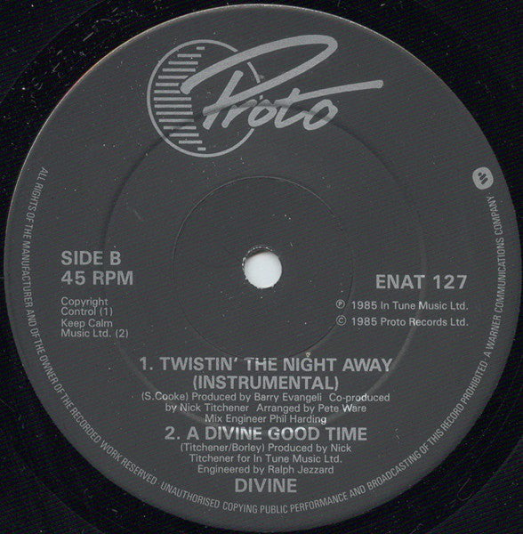 Divine : Twistin' The Night Away (12" + 12", S/Sided)
