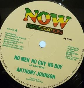 Anthony Johnson : No Men No Guy No Boy (12")