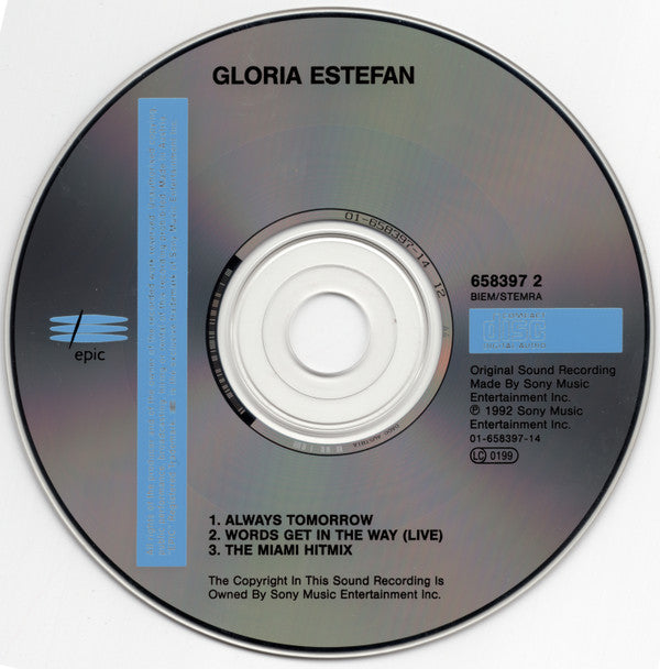 Gloria Estefan : Always Tomorrow (CD, Maxi)