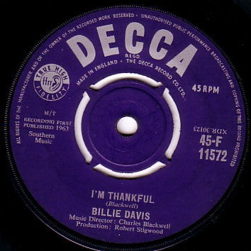 Billie Davis : Tell Him (7", Single)