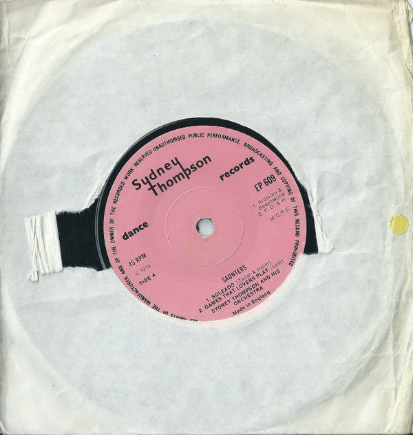 Sydney Thompson And His Orchestra : Old Time And Sequence Dancing (7", EP)