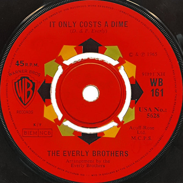 Everly Brothers : The Price Of Love / It Only Costs A Dime (7", Single)