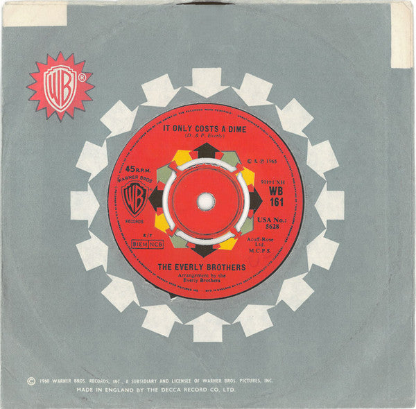 Everly Brothers : The Price Of Love / It Only Costs A Dime (7", Single)