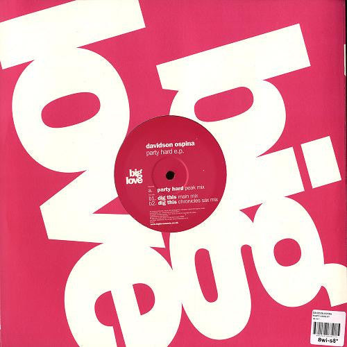 Davidson Ospina : Party Hard E.P. (12", EP)