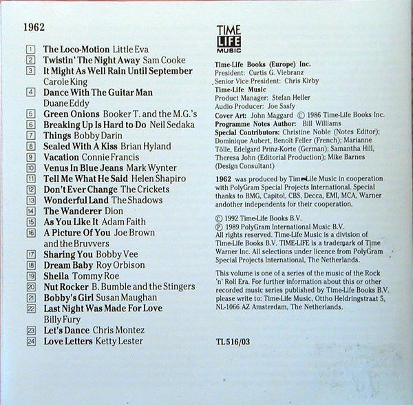 Various : The Rock 'N' Roll Era - 1962 (CD, Comp, RE)