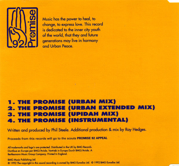 Urban Peace Featuring T. Love : The Promise (CD, Single)