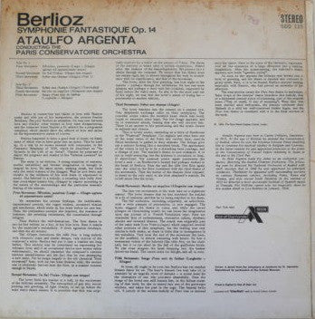 Hector Berlioz — Orchestre De La Société Des Concerts Du Conservatoire / Ataúlfo Argenta : Symphonie Fantastique Op. 14 (LP, Album, RE)