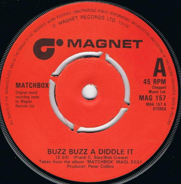 Matchbox (3) : Buzz Buzz A Diddle It (7", Single)