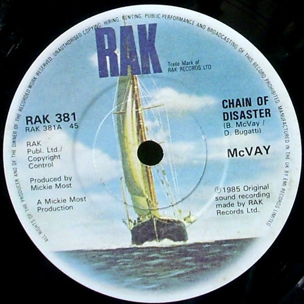 McVay : Chain Of Disaster (7", Single)