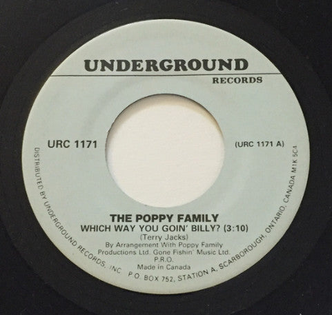 The Poppy Family : Which Way You Goin' Billy? / That's Where I Went Wrong (7", Single)