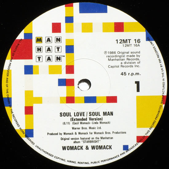 Womack & Womack : Soul Love / Soul Man (12")