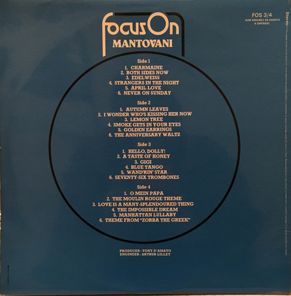 Mantovani : Focus On Mantovani (2xLP, Comp)