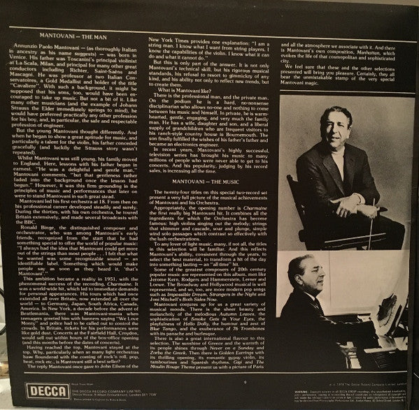 Mantovani : Focus On Mantovani (2xLP, Comp)