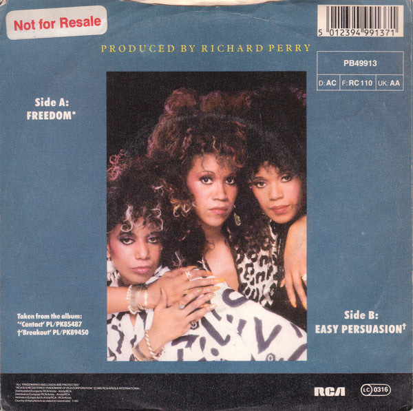 Pointer Sisters : Freedom (7", Single)