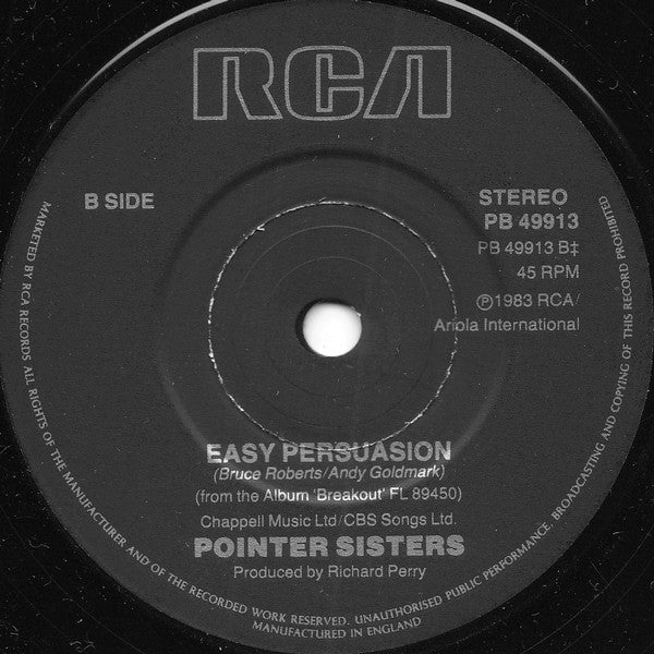 Pointer Sisters : Freedom (7", Single)