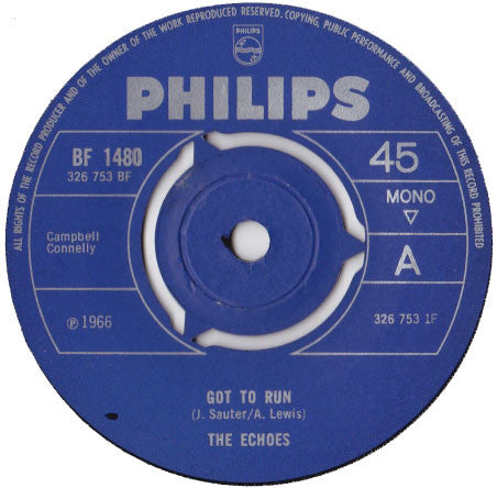 The Echoes : Got To Run (7", Mono)
