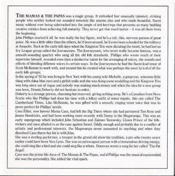 The Mamas & The Papas : Golden Greats (CD, Comp)